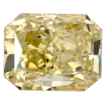 Yellow / 黄 radiant shaped diamond structure